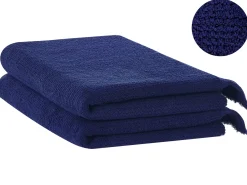 Set di 2 asciugamani ATIU Tessuto a spugna Blu marino