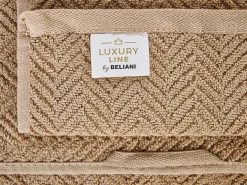 Set di 2 asciugamani MITIARO Tessuto a spugna Beige sabbia