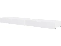 Set di 2 cassetti contenitori per letto Legno di pino CRONAT Bianco