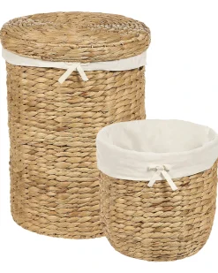 Set di 2 cestini DANANG Vimini Naturale 31/61 L
