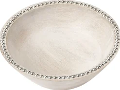 Set di 2 ciotole decorative LUXOR Legno di mango Marrone chiaro