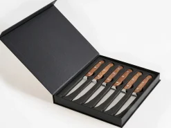 Set di 6 coltelli da bistecca NAGANO Marrone