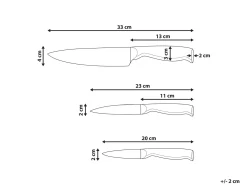 Set di 3 coltelli MASHIKO Argento