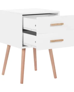 Set di 2 comodini ALABAMA Bianco