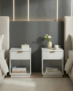 Set di 2 comodini SUMMERVILLE Bianco