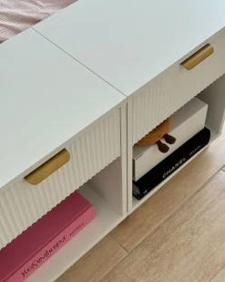 Set di 2 comodini SUMMERVILLE Bianco