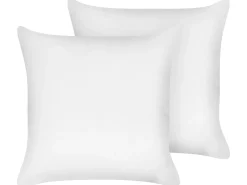 Set di 2 cuscini da letto TRIGLAV Basso Poliestere 80 x 80 cm Bianco