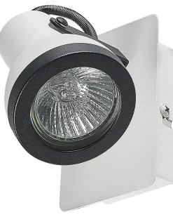 Set di 2 faretti BARO Regolabile Metallo Bianco