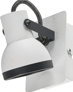 Set di 2 faretti BARO Regolabile Metallo Bianco
