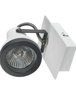Set di 2 faretti BARO Regolabile Metallo Bianco
