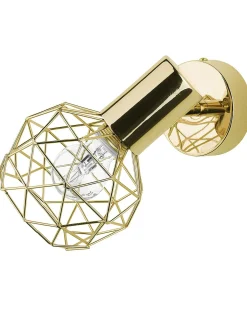 Set di 2 faretti CHENAB Regolabile Metallo Oro