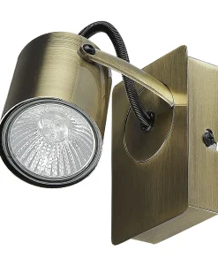 Set di 2 faretti KLIP Regolabile Metallo Ottone