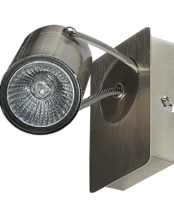 Set di 2 faretti KLIP Regolabile Metallo Argento