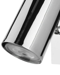 Set di 2 faretti ROSETTA Regolabile Metallo Argento