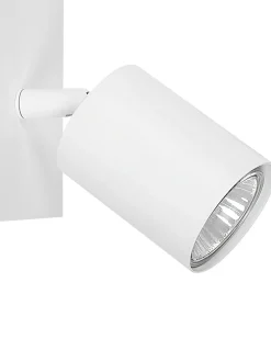 Set di 2 faretti TIGRIS Regolabile Metallo Bianco