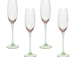 Set di 4 flûte da champagne DIOPSIDE 200 ml Rosa