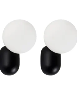 Set di 2 lampade da parete HELME Nero