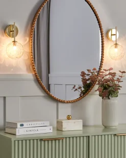 Set di 2 lampade da parete ANADYR Vetro Beige
