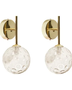 Set di 2 lampade da parete ANADYR Vetro Beige
