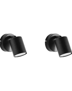 Set di 2 lampade da parete NYANDO Metallo Nero