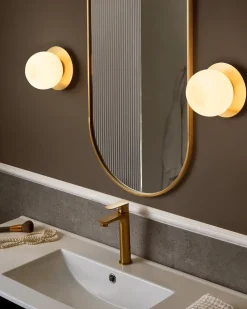 Set di 2 lampade da parete BOUBLE Metallo Oro
