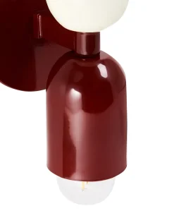 Set di 2 lampade da parete TOPI Metallo Rosso