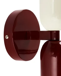 Set di 2 lampade da parete TOPI Metallo Rosso