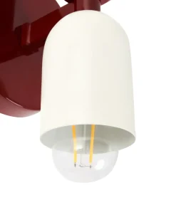 Set di 2 lampade da parete TOPI Metallo Rosso