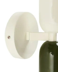 Set di 2 lampade da parete TOPI Metallo Bianco sporco