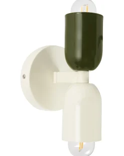 Set di 2 lampade da parete TOPI Metallo Bianco sporco