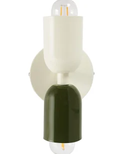 Set di 2 lampade da parete TOPI Metallo Bianco sporco
