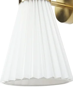 Set di 2 lampade da parete TELANG Cotone Bianco