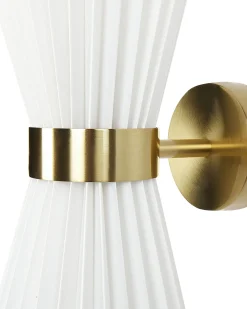 Set di 2 lampade da parete TELANG Cotone Bianco