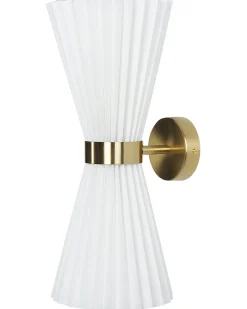 Set di 2 lampade da parete TELANG Cotone Bianco
