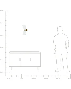 Set di 2 lampade da parete TELANG Cotone Bianco