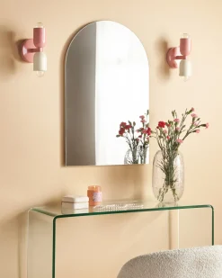 Set di 2 lampade da parete TOPI Metallo Rosa pastello
