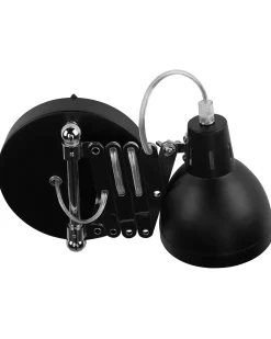 Set di 2 lampade da parete HARRINGTON Regolabile Metallo Nero