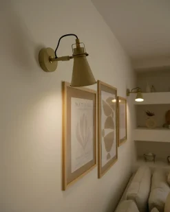 Set di 2 lampade da parete MOYOLA Regolabile Metallo Beige