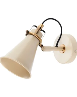 Set di 2 lampade da parete MOYOLA Regolabile Metallo Beige
