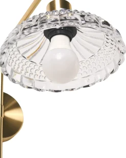 Set di 2 lampade da parete MOLINO Metallo Oro