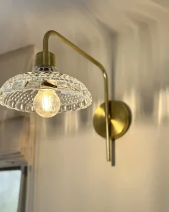 Set di 2 lampade da parete MOLINO Metallo Oro