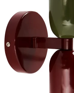 Set di 2 lampade da parete TOPI Metallo Rosso/Verde