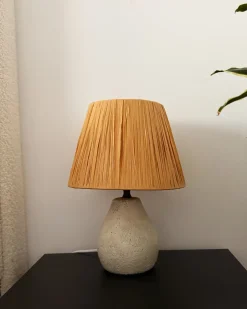 Set di 2 lampade da tavolo ARWADITO Ceramica Bianco sporco