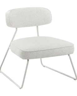 Set di 2 poltrone FROVI Tessuto Bianco sporco