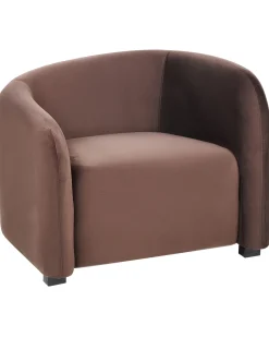 Set di 2 poltrone VELTADA Velluto Marrone scuro