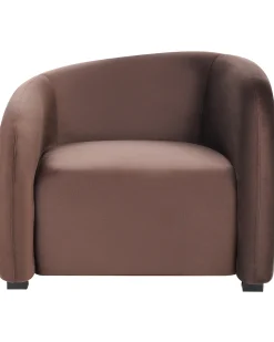 Set di 2 poltrone VELTADA Velluto Marrone scuro