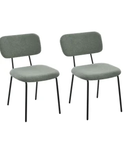 Set di 2 sedie ADAIR Bouclé Verde chiaro