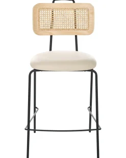 Set di 2 sedie alte ADELANTO Beige chiaro