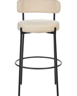 Set di 2 sedie alte ALLISON Bouclé Beige chiaro