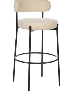 Set di 2 sedie alte ALLISON Bouclé Beige chiaro